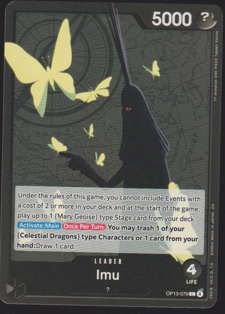 Imu OP13-079 Leader | One Piece English | PNOY TCG