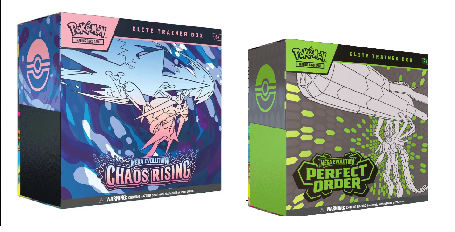 Pokémon TCG Chaos Rising & Perfect Order Elite Trainer Box Set