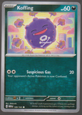 Koffing 109/165 — English Pokémon Scarlet & Violet 151 card front scan