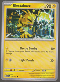 Electabuzz 125/165 — English Pokémon Scarlet & Violet 151 card front scan