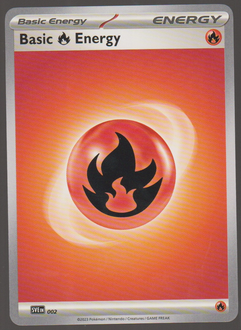 Basic Fire Energy 002 Regular — English Pokémon Scarlet & Violet Energy card front scan