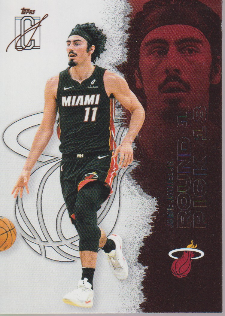 Jaime Jaquez Jr. – 2025-26 Topps Signature Class basketball single, English, actual front scan