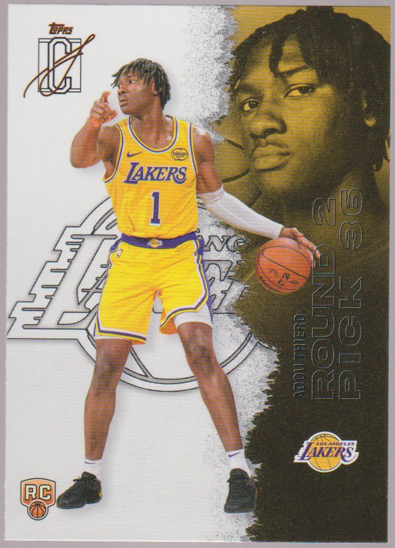 Adou Thiero – 2025-26 Topps Signature Class basketball single, English, actual front scan