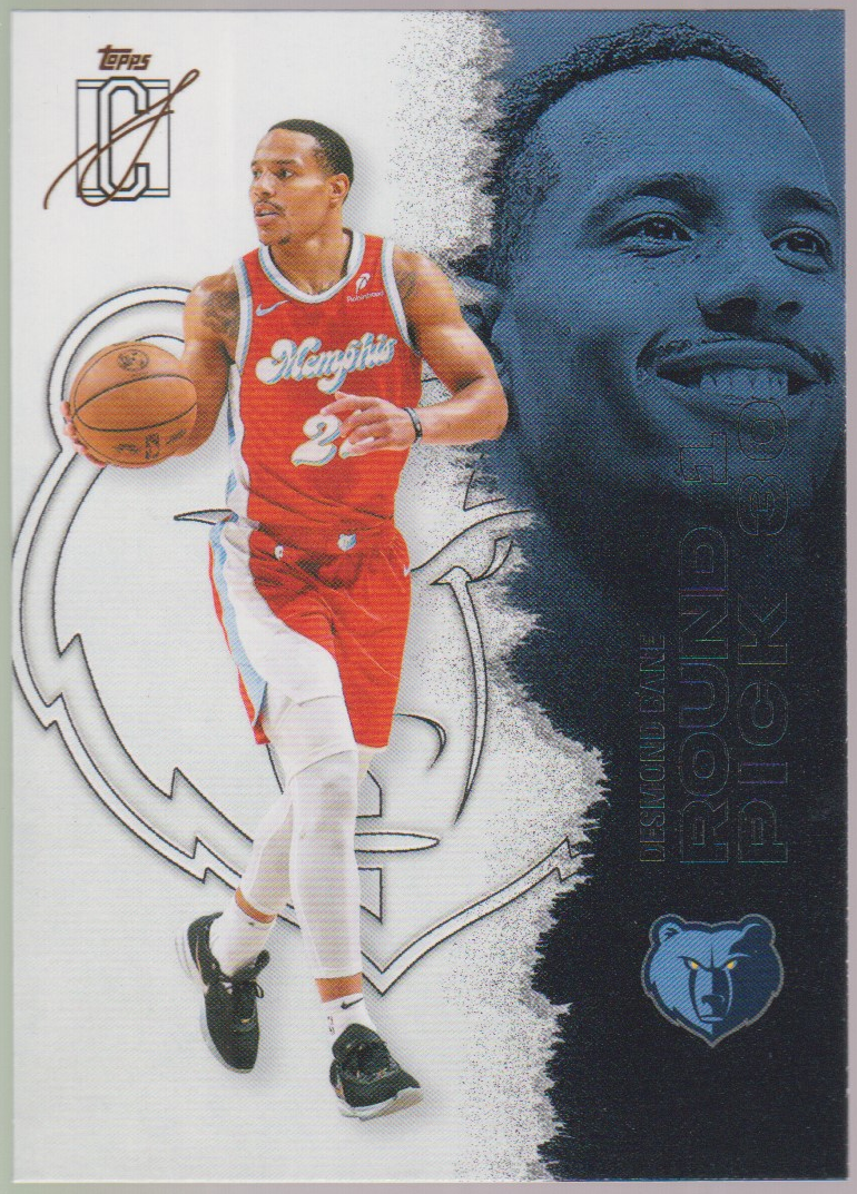 Desmond Bane – 2025-26 Topps Signature Class basketball single, English, actual front scan