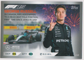 George Russell 102 Epic Moments, 2025 Topps F1 Turbo Attax, English single card scan
