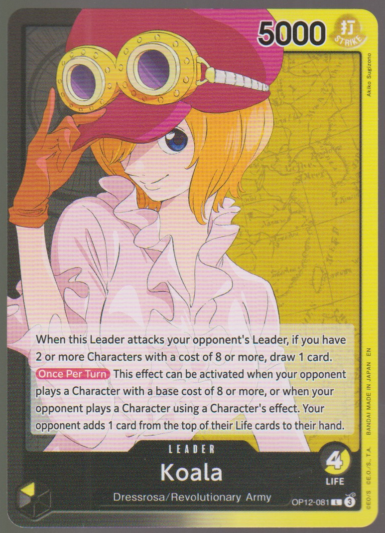 Koala OP12-081 — English One Piece Legacy of the Master card front scan