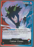 Caesar Clown OP10-002 — English One Piece Royal Blood card front scan
