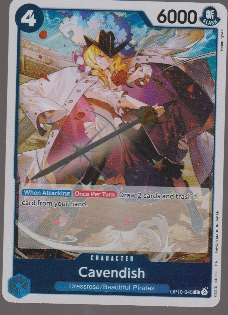 Cavendish OP10-045 — English One Piece Royal Blood card front scan