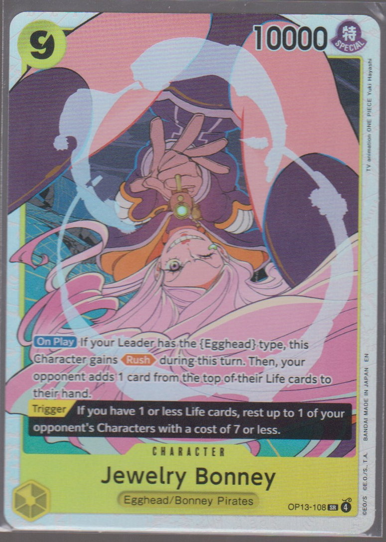 Jewelry Bonney OP13-108 — English One Piece Carrying On His Will card front scan