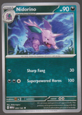 Nidorino 033/165 — English Pokémon Scarlet & Violet 151 card front scan