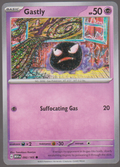 Gastly 092/165 — English Pokémon Scarlet & Violet 151 card front scan