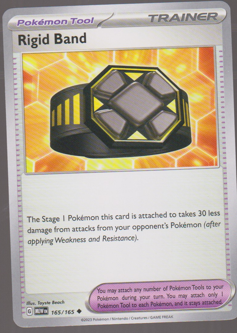 Rigid Band 165/165 — English Pokémon Scarlet & Violet 151 card front scan