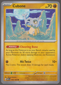 Cubone 104/165 — English Pokémon Scarlet & Violet 151 card front scan