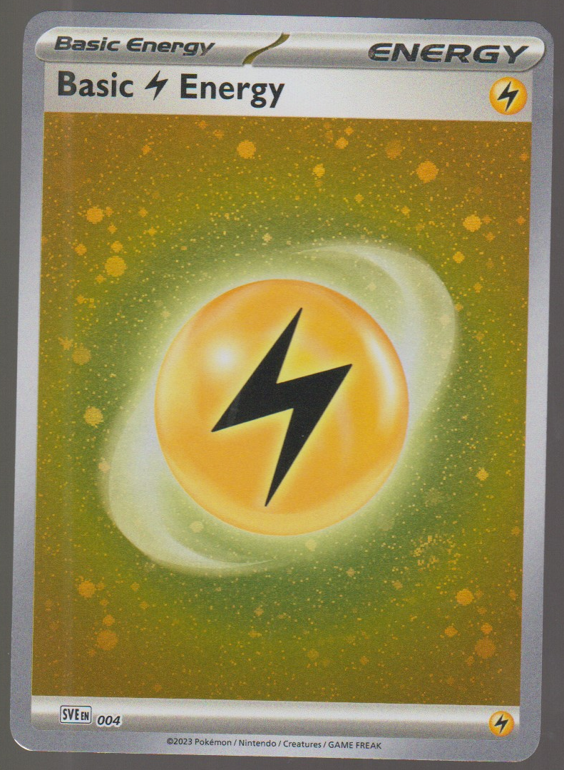 Basic Lightning Energy 004 Cosmos Holo — English Pokémon Scarlet & Violet Energy card front scan