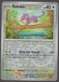 Rattata 019/165 Reverse Holo — English Pokémon Scarlet & Violet 151 card front scan