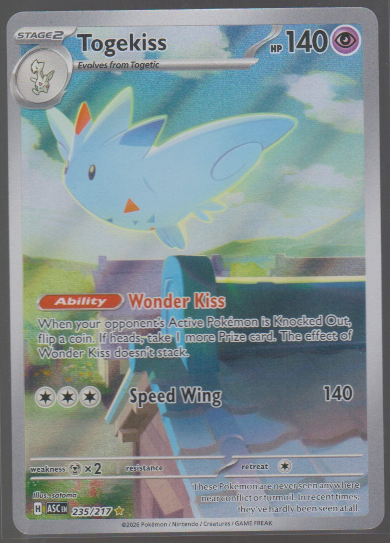 Togekiss 235/217 — English Pokémon Ascended Heroes card front scan