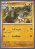 Graveler 075/165 — English Pokémon Scarlet & Violet 151 card front scan