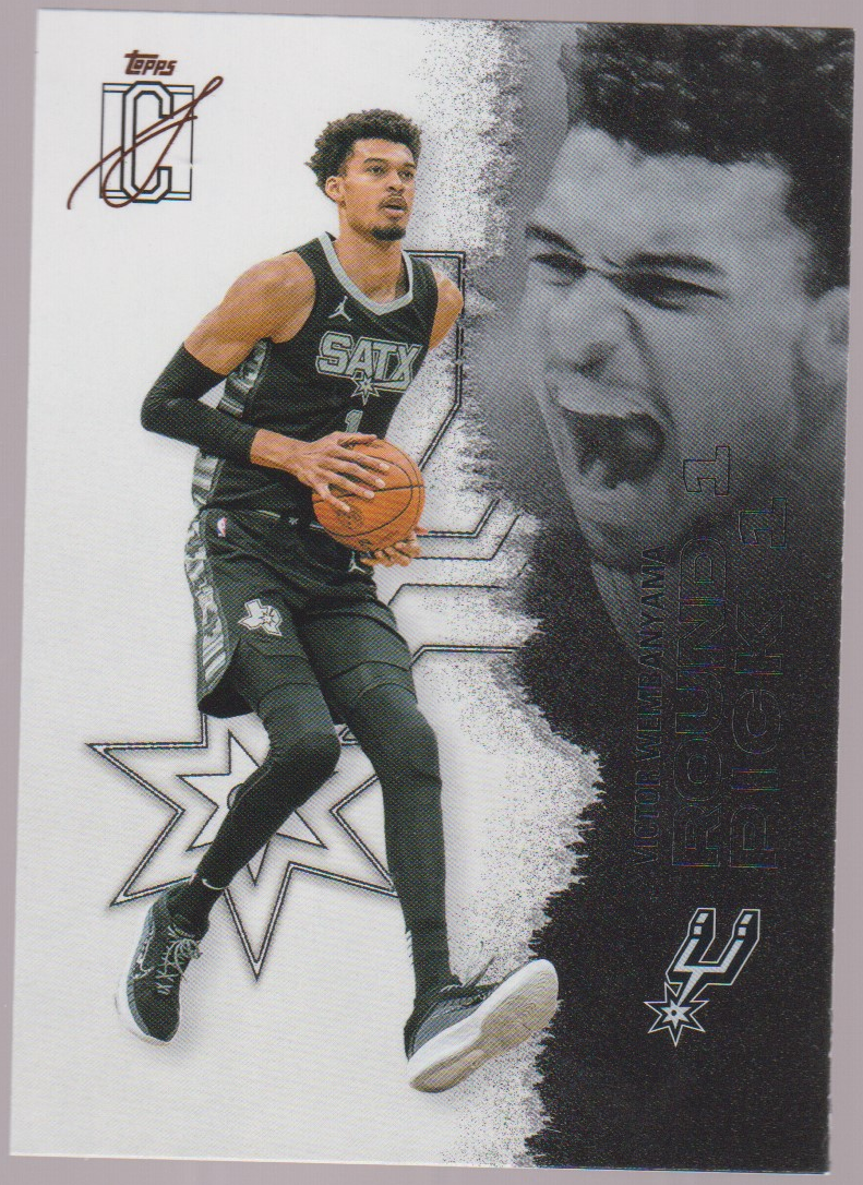 Victor Wembanyama – 2025-26 Topps Signature Class basketball single, English, actual front scan