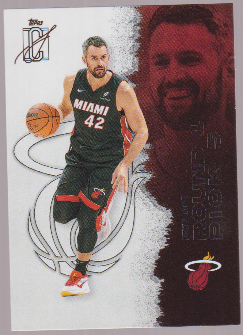 Kevin Love – 2025-26 Topps Signature Class basketball single, English, actual front scan