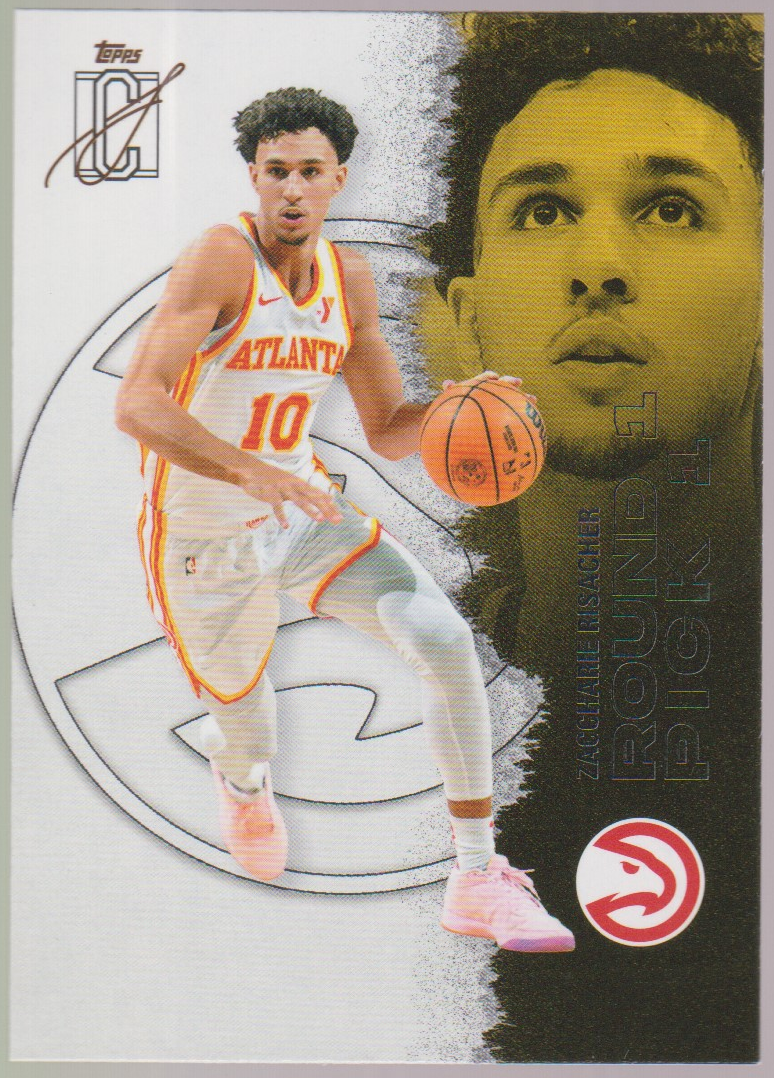 Zaccharie Risacher – 2025-26 Topps Signature Class basketball single, English, actual front scan