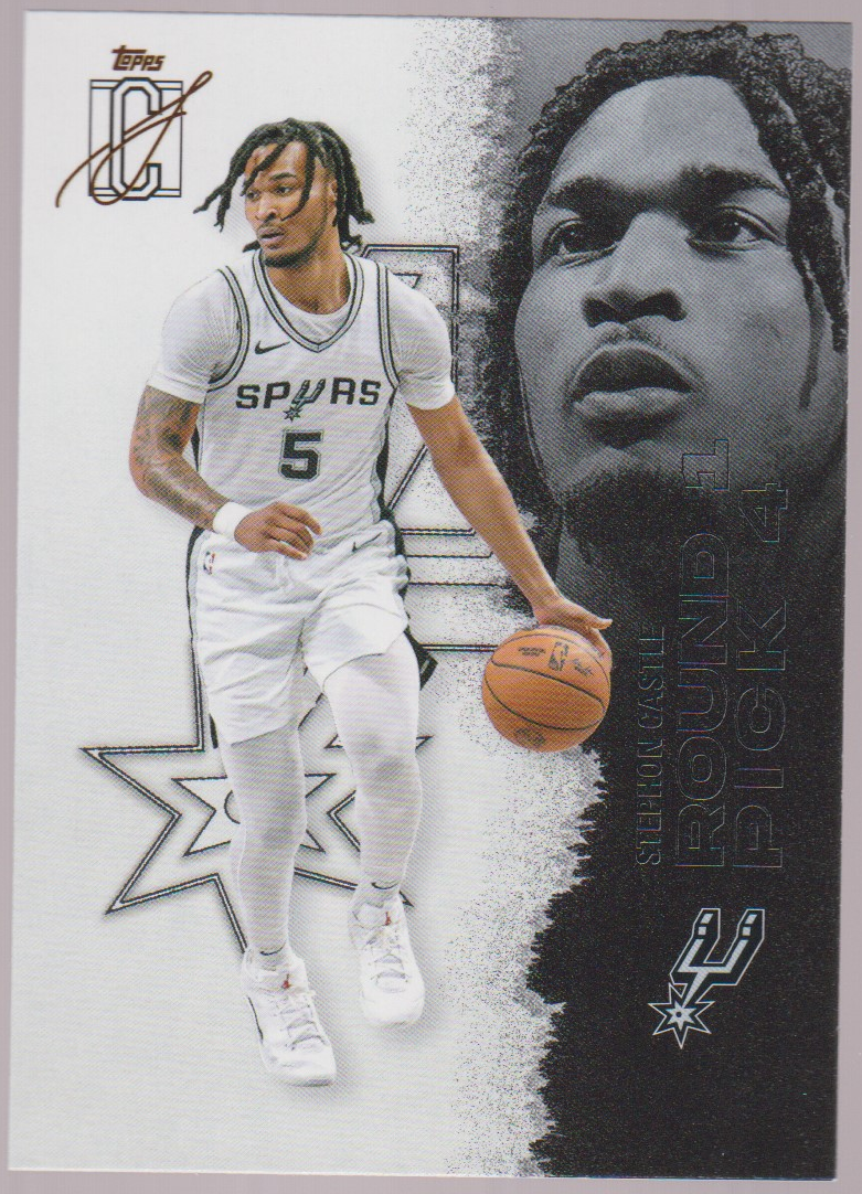 Stephon Castle – 2025-26 Topps Signature Class basketball single, English, actual front scan