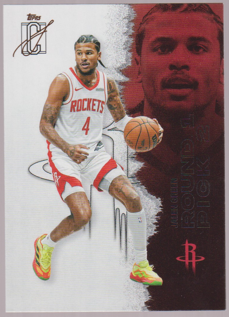 Jalen Green – 2025-26 Topps Signature Class basketball single, English, actual front scan