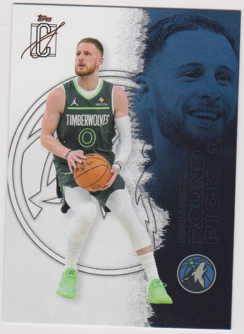 Donte DiVincenzo – 2025-26 Topps Signature Class basketball single, English, actual front scan