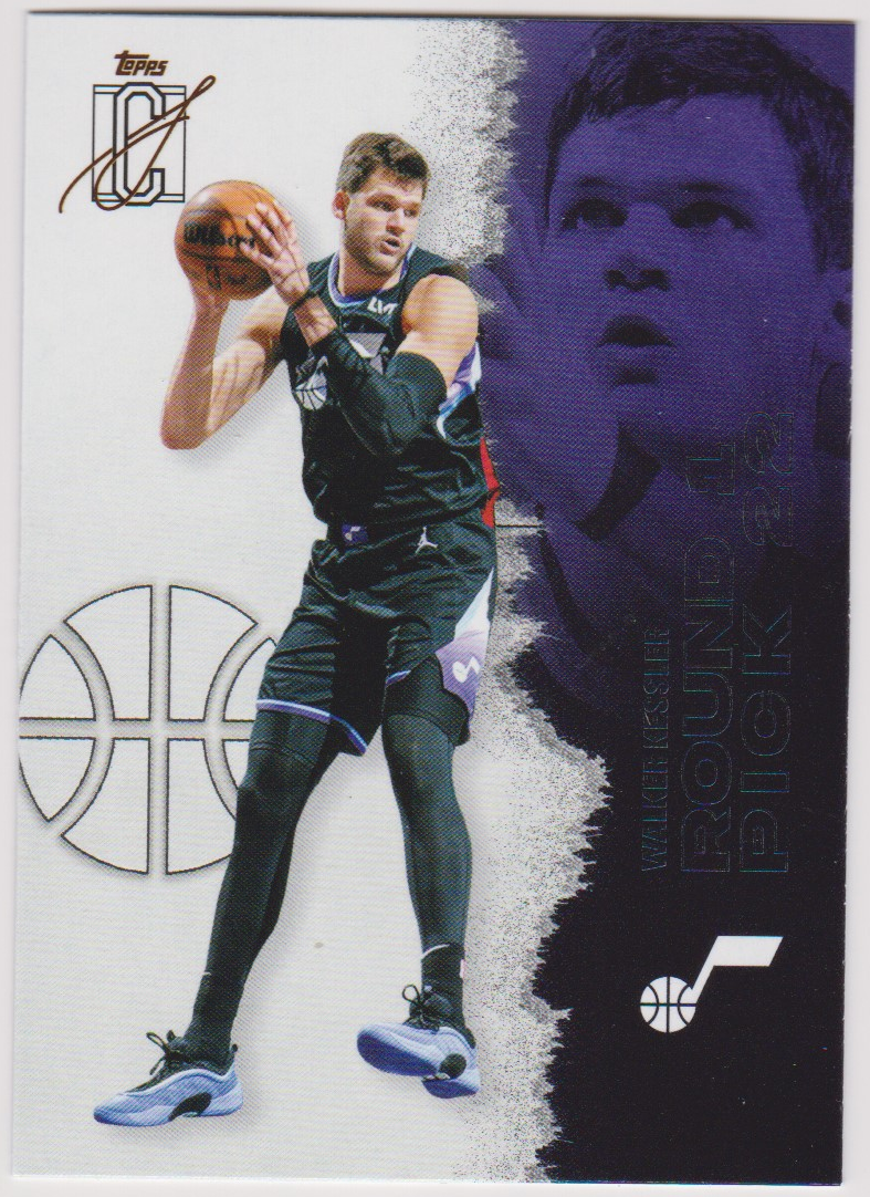 Walker Kessler – 2025-26 Topps Signature Class basketball single, English, actual front scan
