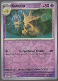 Kadabra 064/165 Reverse Holo — English Pokémon Scarlet & Violet 151 card front scan
