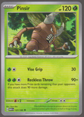 Pinsir 127/165 — English Pokémon Scarlet & Violet 151 card front scan