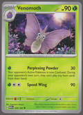 Venomoth 049/165 — English Pokémon Scarlet & Violet 151 card front scan