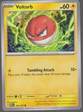 Voltorb 100/165 — English Pokémon Scarlet & Violet 151 card front scan