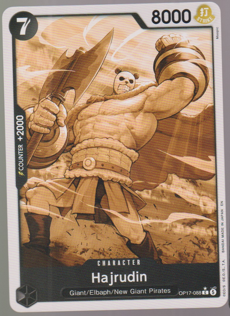 Hajrudin OP17-088 Pandaman Art, English One Piece OP17 scanned card front
