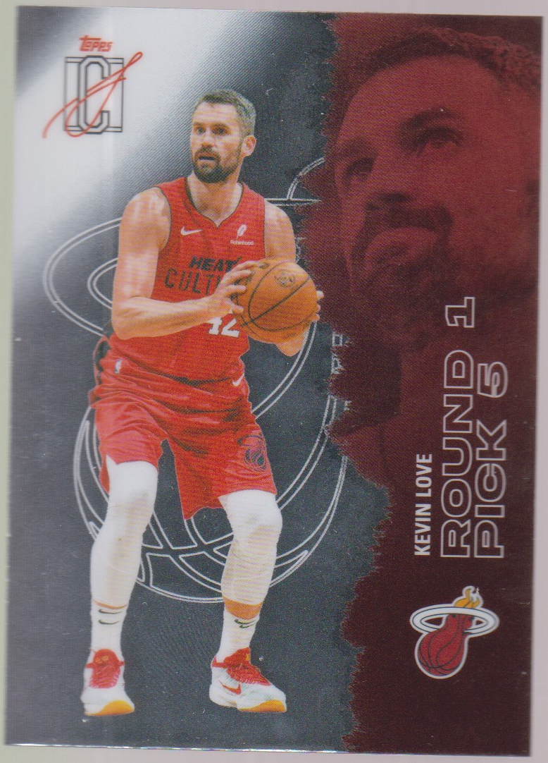 Kevin Love Chrome – 2025-26 Topps Signature Class basketball single, English, actual front scan