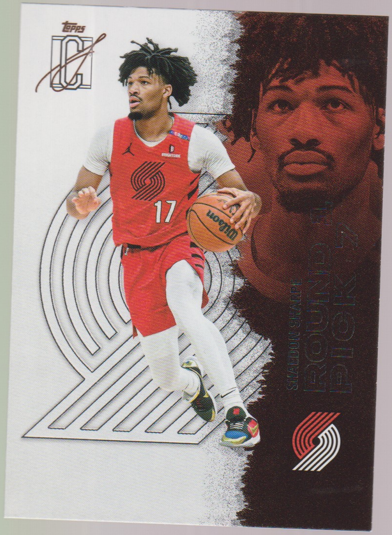 Shaedon Sharpe – 2025-26 Topps Signature Class basketball single, English, actual front scan