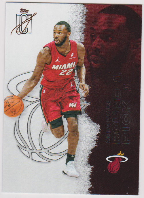 Andrew Wiggins – 2025-26 Topps Signature Class basketball single, English, actual front scan