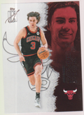 Josh Giddey – 2025-26 Topps Signature Class basketball single, English, actual front scan