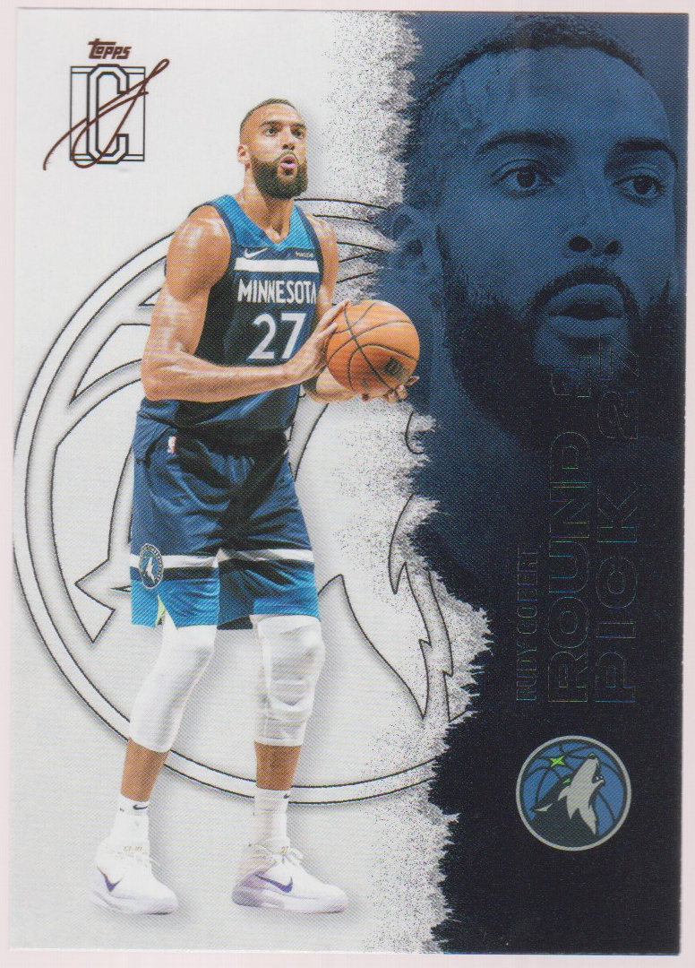 Rudy Gobert – 2025-26 Topps Signature Class basketball single, English, actual front scan