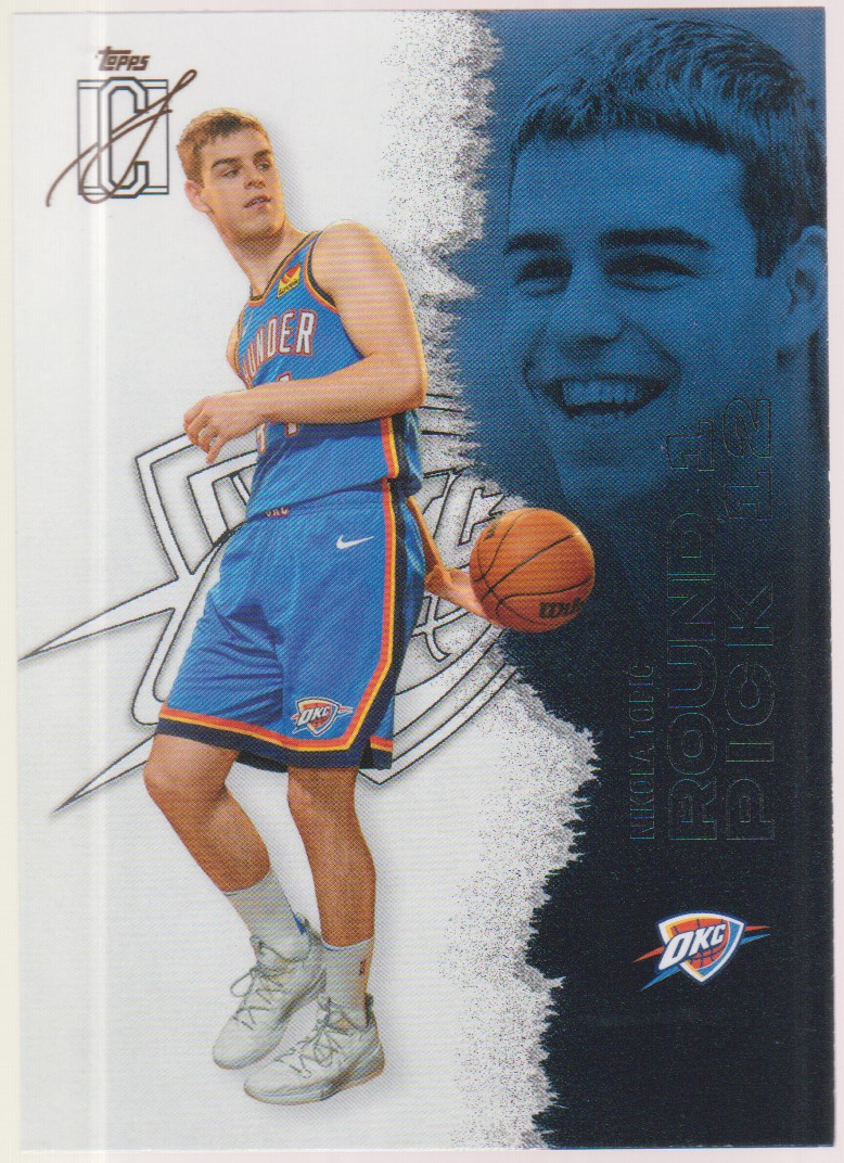 Nikola Topić – 2025-26 Topps Signature Class basketball single, English, actual front scan