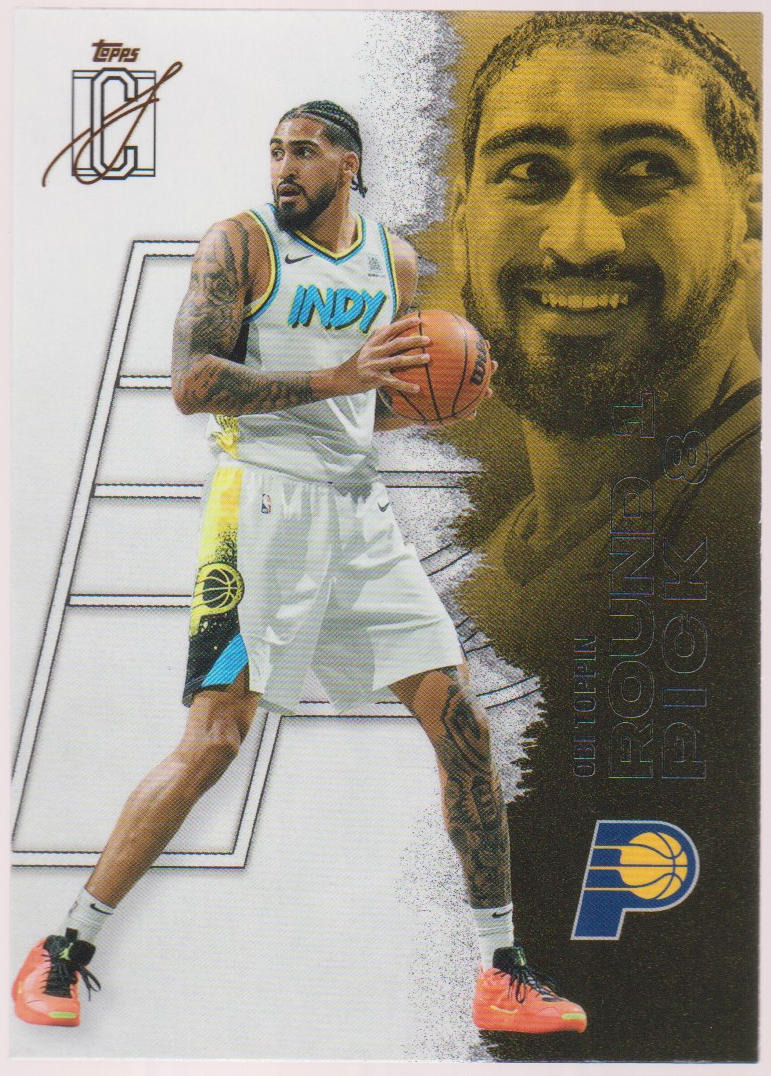 Obi Toppin – 2025-26 Topps Signature Class basketball single, English, actual front scan