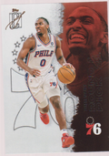 Tyrese Maxey – 2025-26 Topps Signature Class basketball single, English, actual front scan