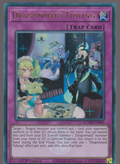 Dragonmaid Tidying BLMM-EN069, English 1st Edition Emblazoned Ultra Rare, scanned Yu-Gi-Oh! card front