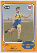 Liam Baker 65 of 72, Scanlens Series A, 2026 AFL Teamcoach English card scan