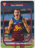 Sam Draper 2026 AFL Teamcoach catalogue #182 English trading card scan