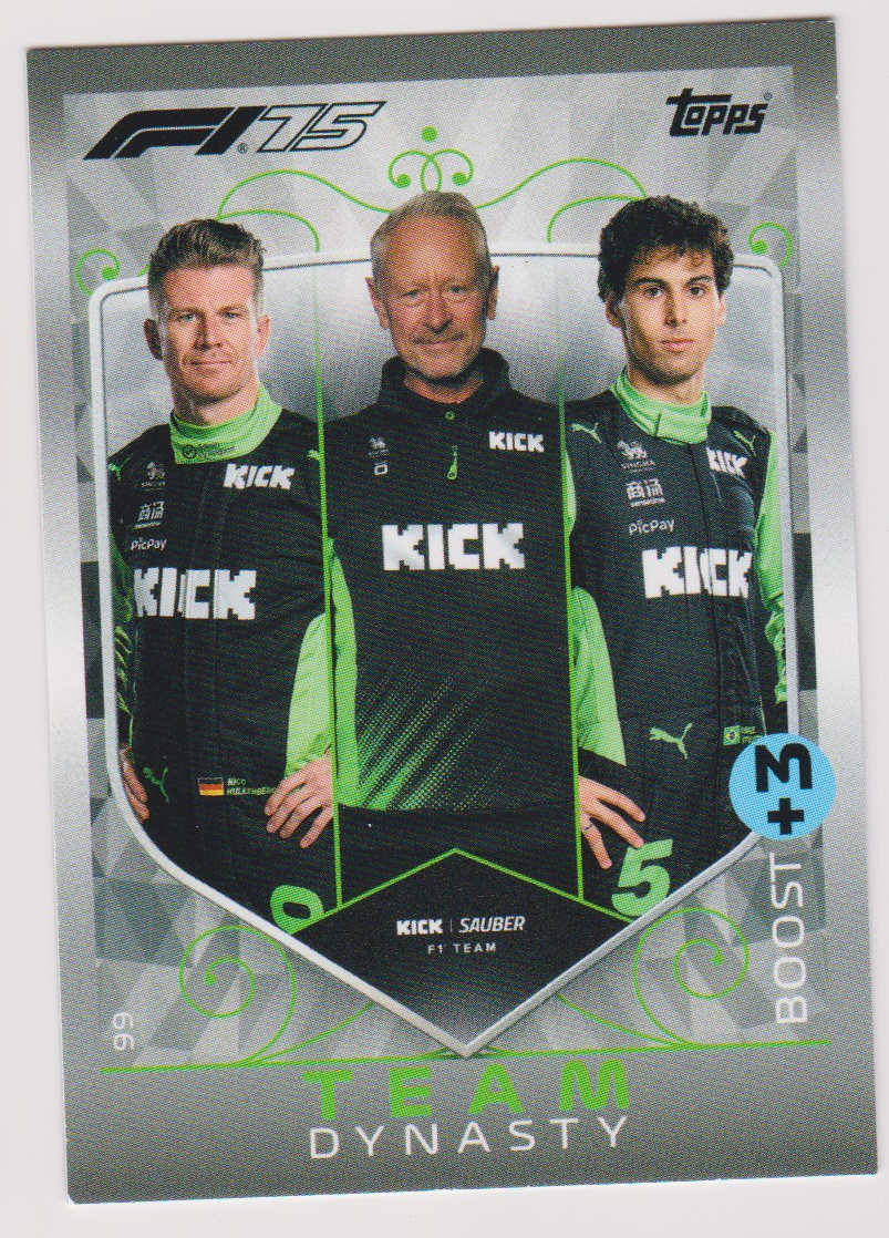 Kick Sauber 99 Team Dynasty, 2025 Topps F1 Turbo Attax, English single card scan