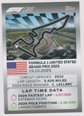 United States Grand Prix 143 Track Profiles, 2025 Topps F1 Turbo Attax, English single card scan