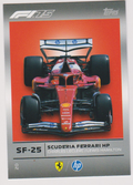 Scuderia Ferrari HP SF-25 20 F1 Car, 2025 Topps F1 Turbo Attax, English single card scan