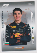 Nikola Tsolov 231 F3 Ones to Watch, 2025 Topps F1 Turbo Attax, English single card scan