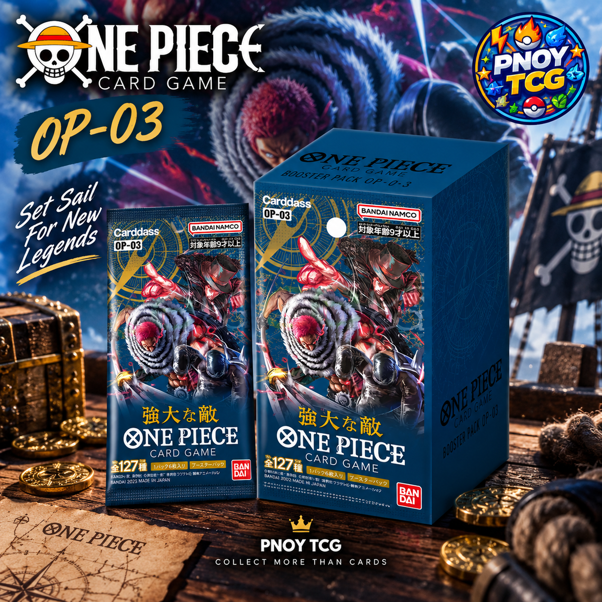 One Piece OP-03 Mighty Enemies Japanese Booster Box (Sealed)