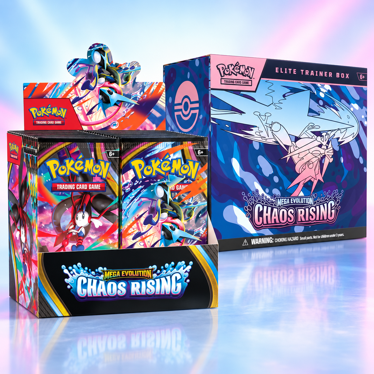 Pokémon TCG Chaos Rising Booster Box & Elite Trainer Box Set